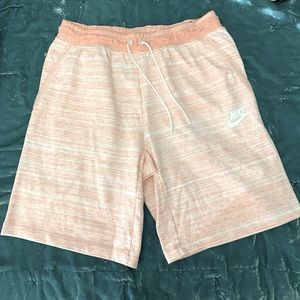 Nike shorts, Cotton Pink Stripes, NWT Large